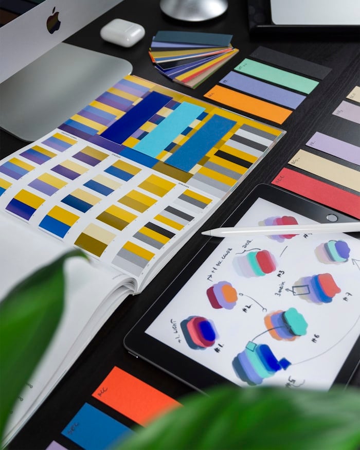 Designer working on a website layout — Derry Digital web design studio